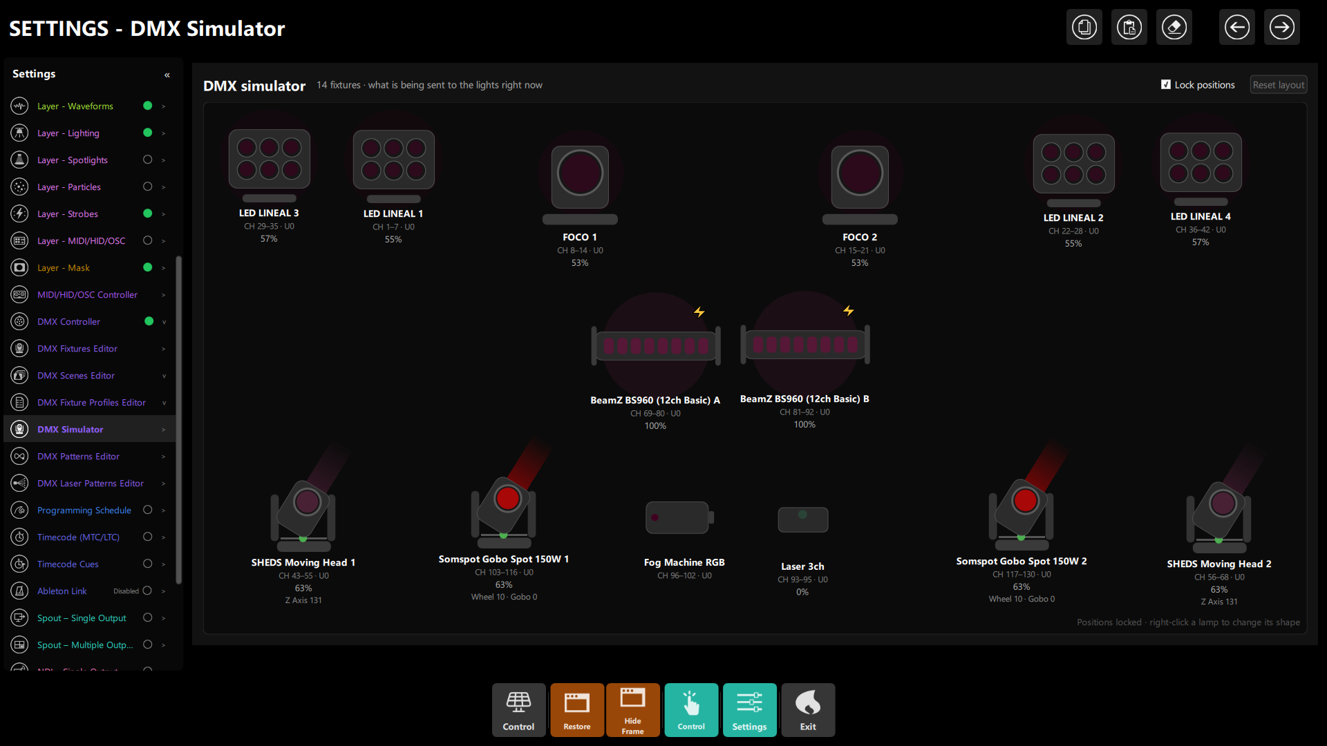 DMX Simulator - Verifying Rig Output Without Physical Lights