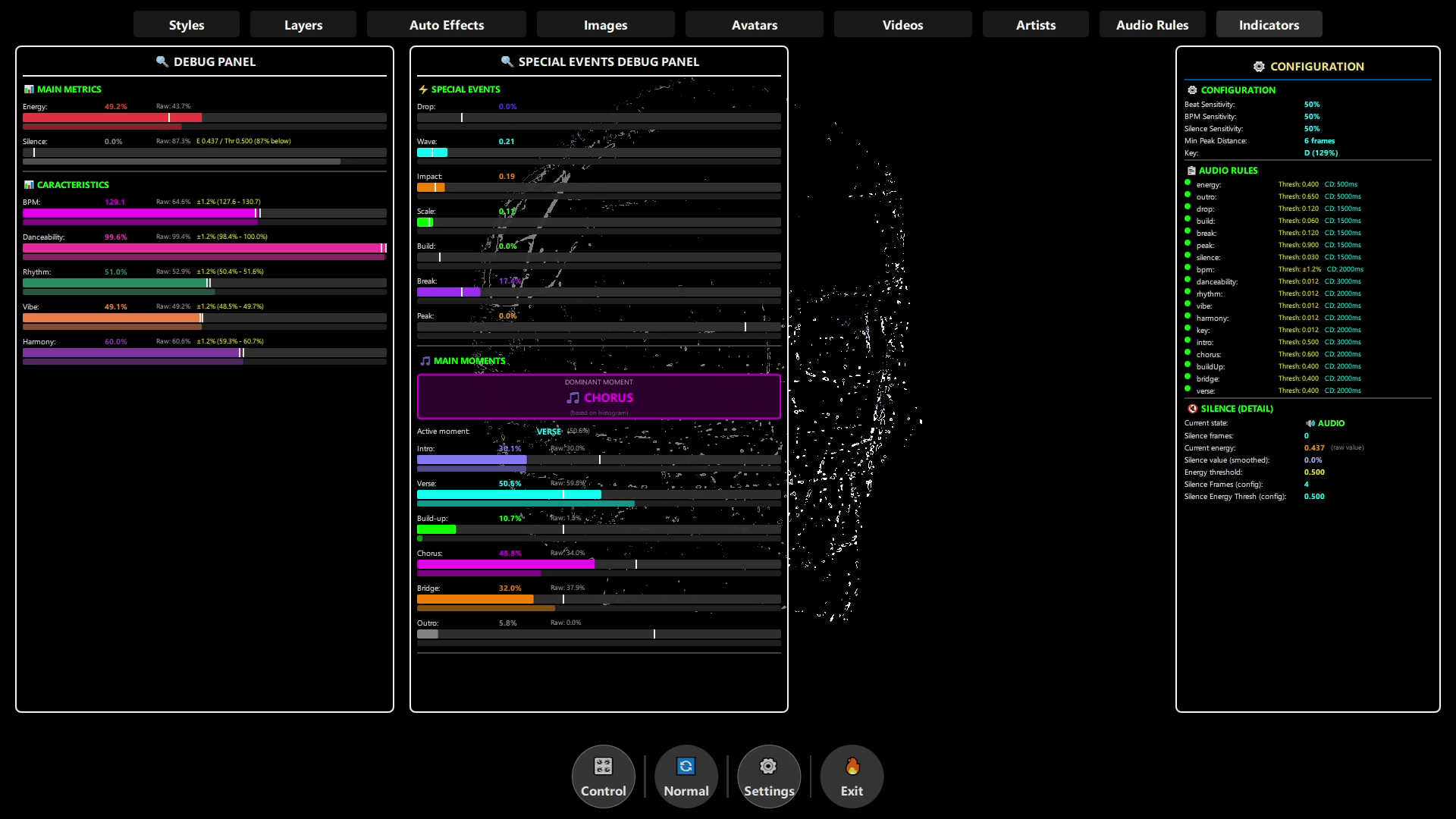 Amplitude Histogram Statistical distribution analysis of audio signal dynamics