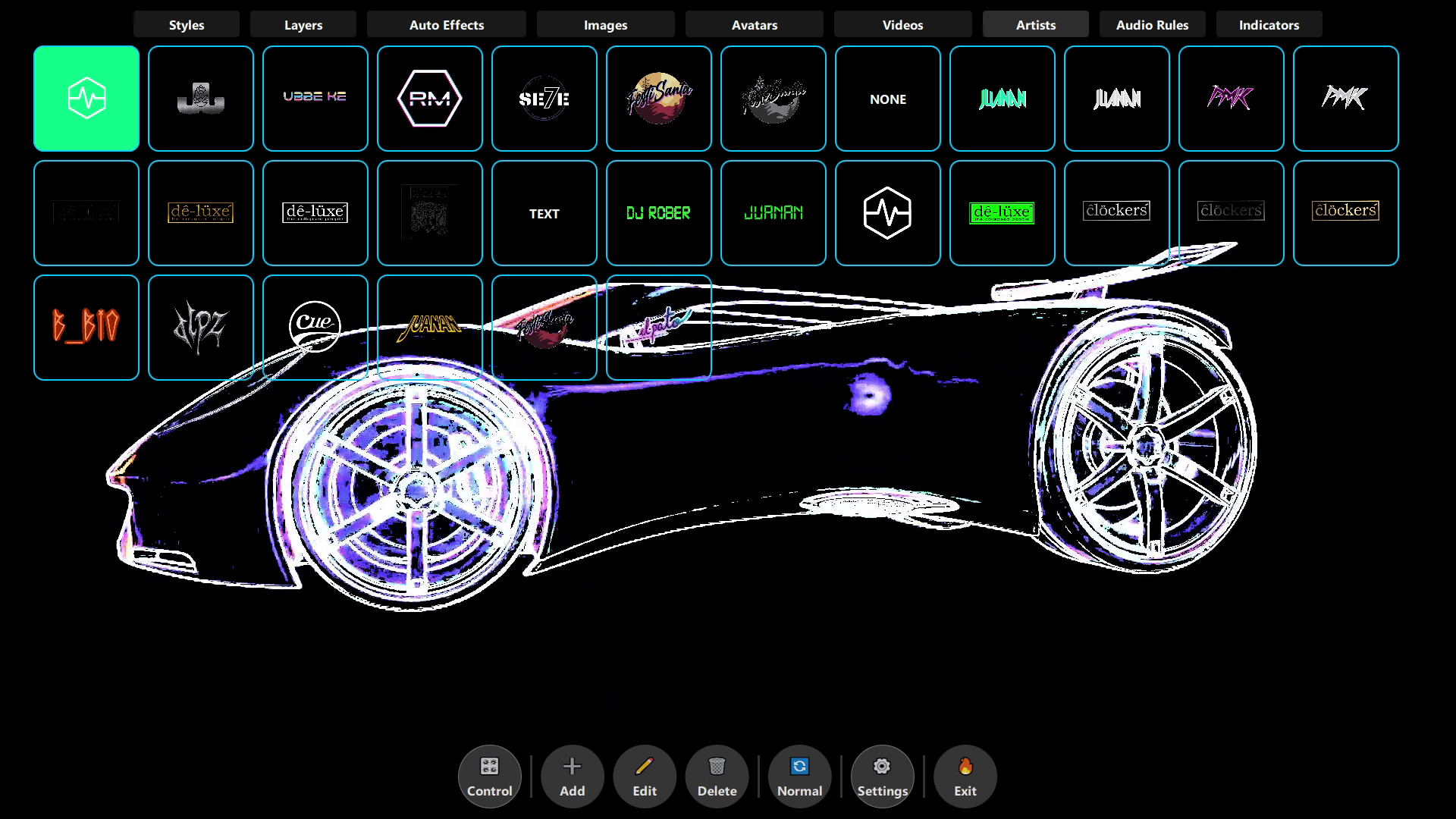 Artist Management System Artist Profiles: Comprehensive artist database with logos and branding