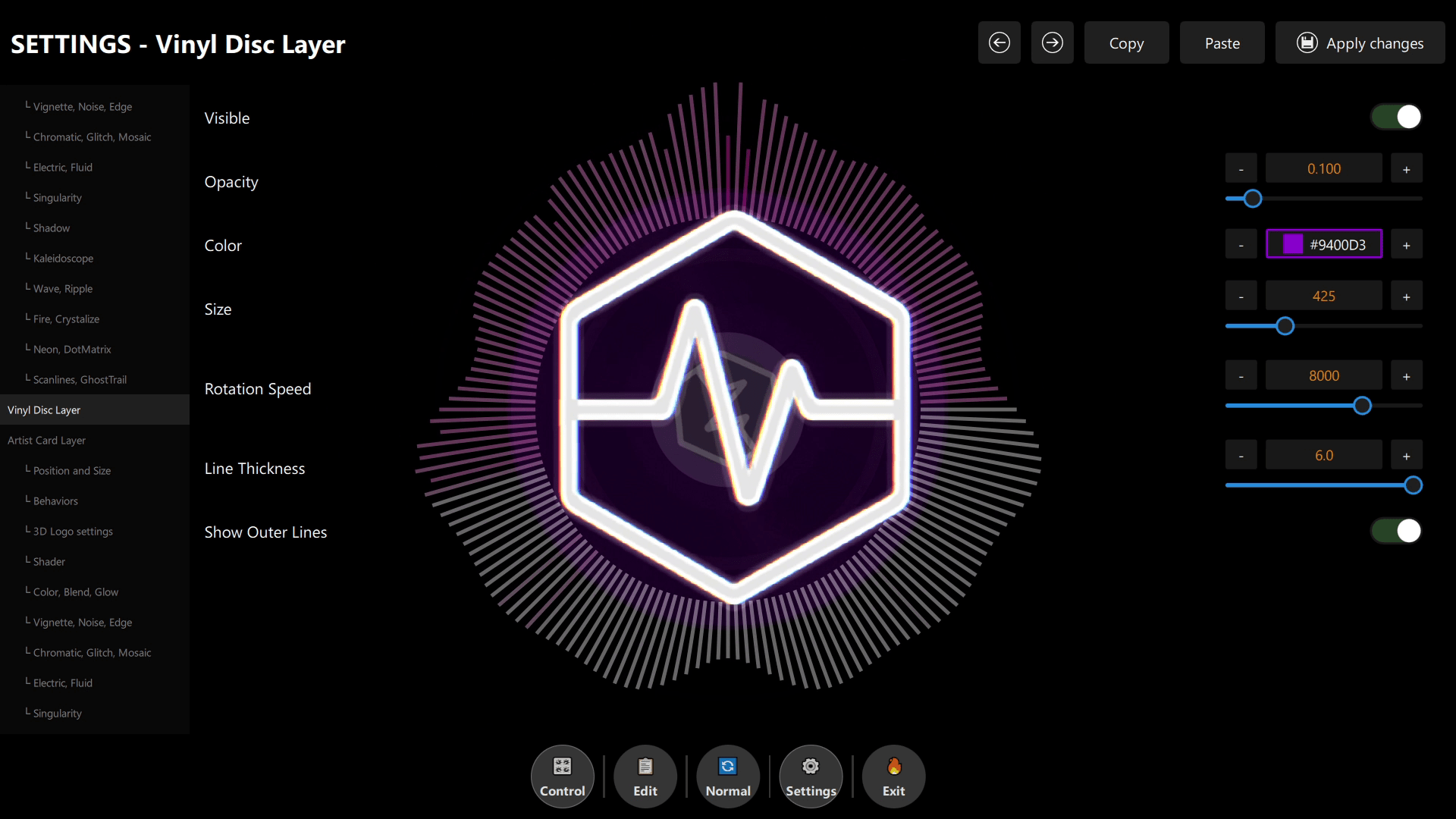 XY Oscilloscope (Lissajous) Phase correlation visualization between left and right channels
