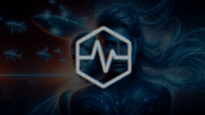 DJMirror Pulse logo with hypnotic audio-reactive visual effects for DJ visualization software