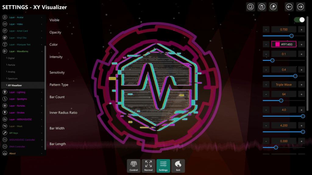 DjMirror Pulse solves the DJ vs VJ problem by making visuals automatic. You play music. The software watches, listens and drives the screens.