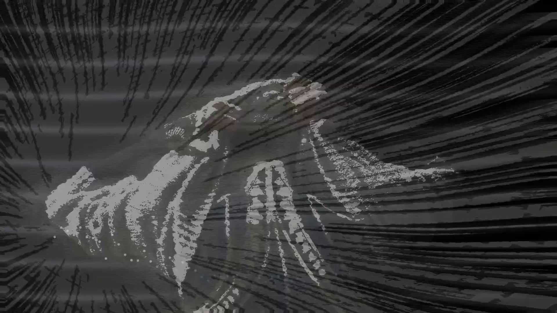 Tattoo VJ visual style — audio-reactive ink art visuals in DJMirror Pulse