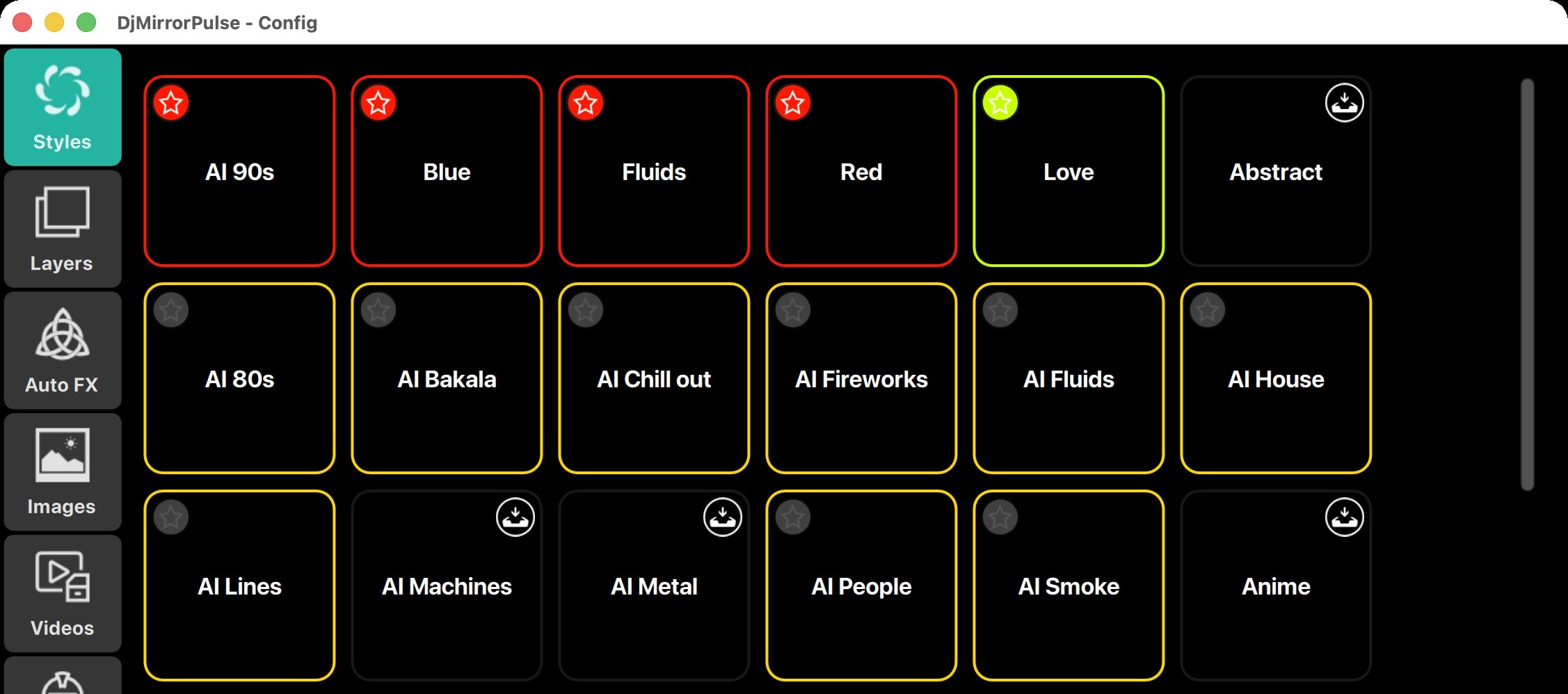 DjMirror Pulse style library