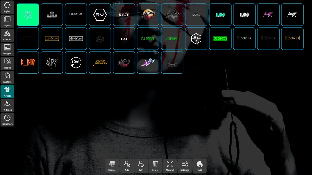 Content Management 
 Artist profiles, image/video playlists, avatar collections, and intelligent content search with automatic enhancement.